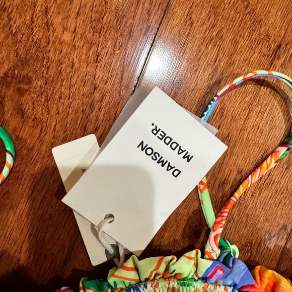 Colorful Ruffled Bikini Top - Picture 4 of 8